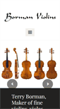 Mobile Screenshot of bormanviolins.com