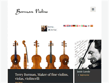 Tablet Screenshot of bormanviolins.com